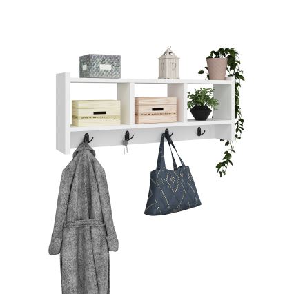 Seinäripustin STAR 35x76 cm valkoinen