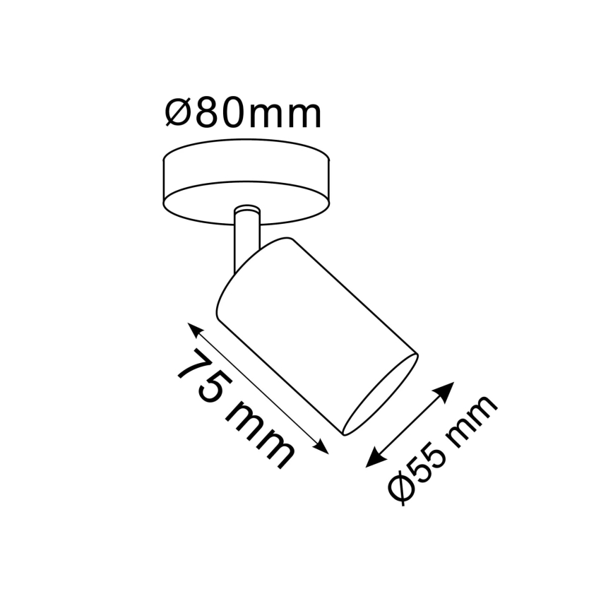 Seinäspotti GOLDIE 1xGU10/10W/230V, kultainen