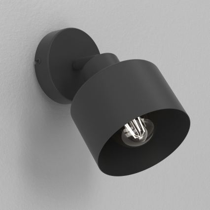 Seinäspotti PARKLA 1xE27/15W/230V musta
