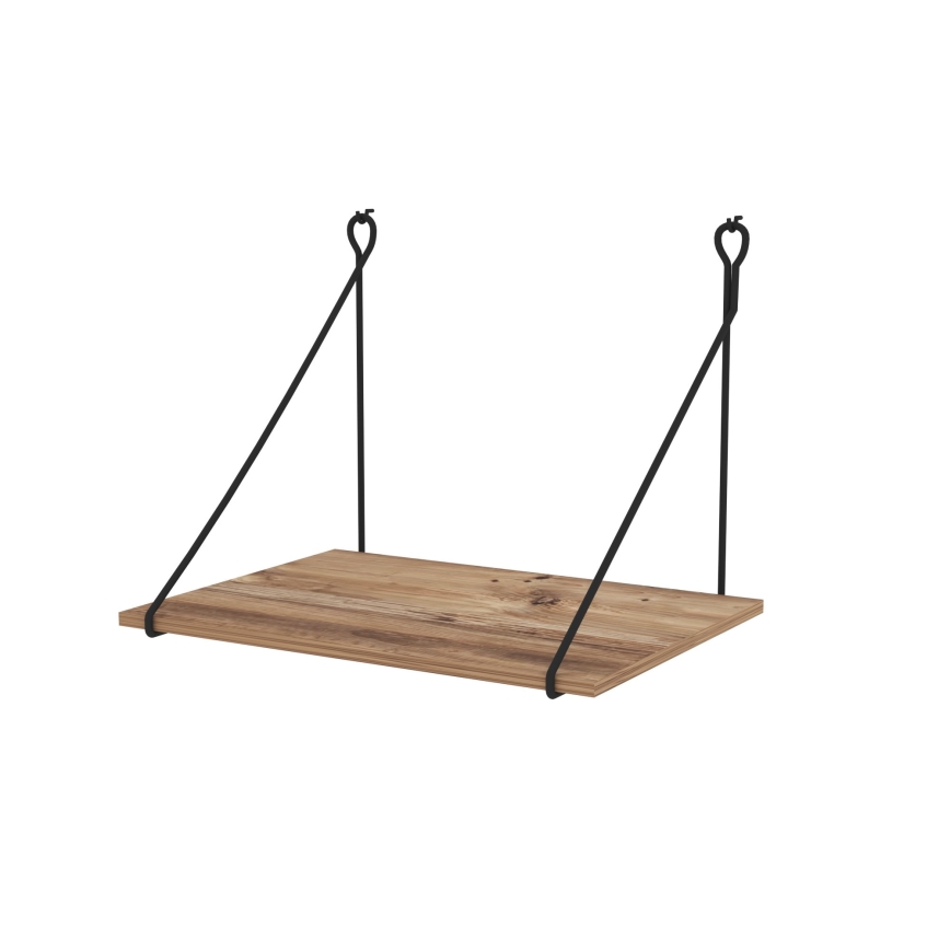 Seinätyöpöytä TUNA 50x70 cm ruskea/musta