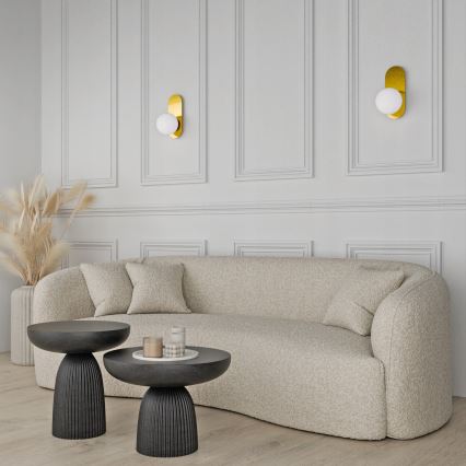 Seinävalaisin 1xE27/40W/230V kulta/valkoinen