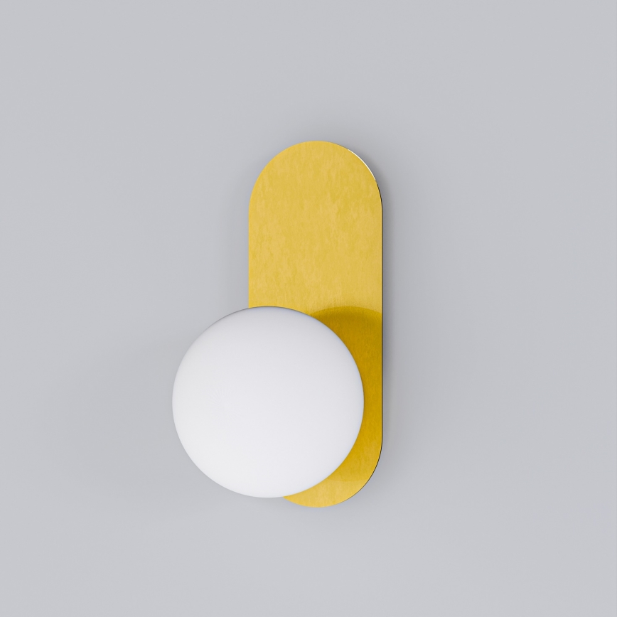 Seinävalaisin 1xE27/40W/230V kulta/valkoinen