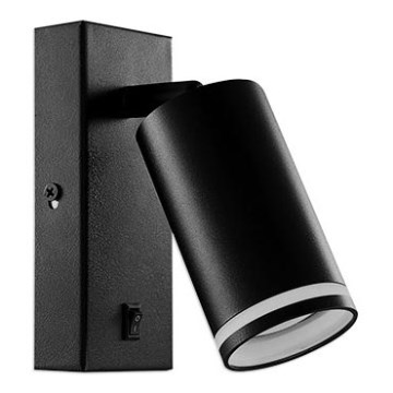 Seinävalaisin 1xGU10/35W/230V musta