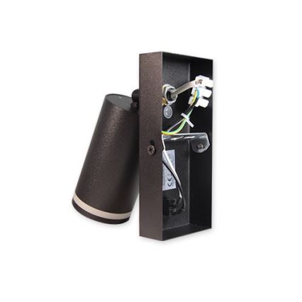 Seinävalaisin 1xGU10/35W/230V musta