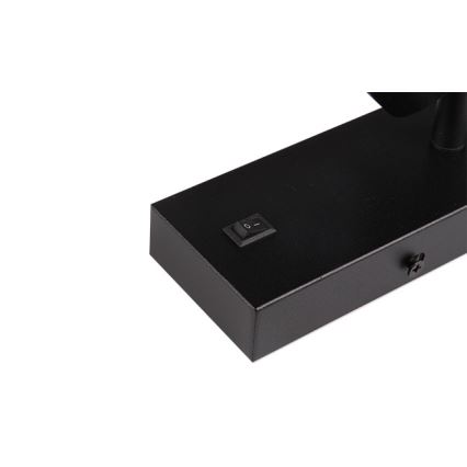 Seinävalaisin 1xGU10/35W/230V musta