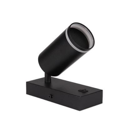 Seinävalaisin 1xGU10/35W/230V musta