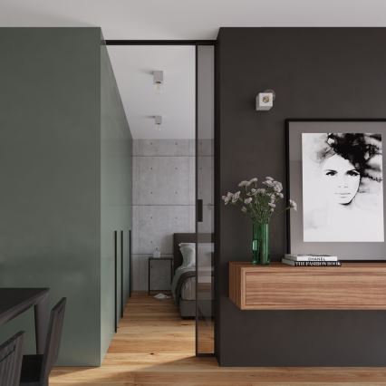 Seinävalaisin ABEL 1xE27/60W/230V betoni