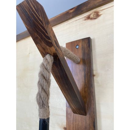 Seinävalaisin AHSAP 1xE27/40W/230V mänty/pähkinä