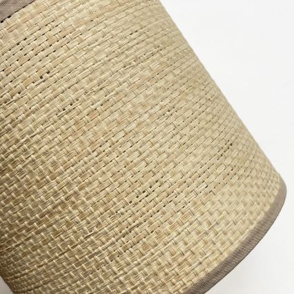 Seinävalaisin AIDA 1xE27/15W/230V tammi/raffia