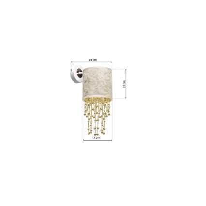 Seinävalaisin ALMERIA 1xE27/60W/230V