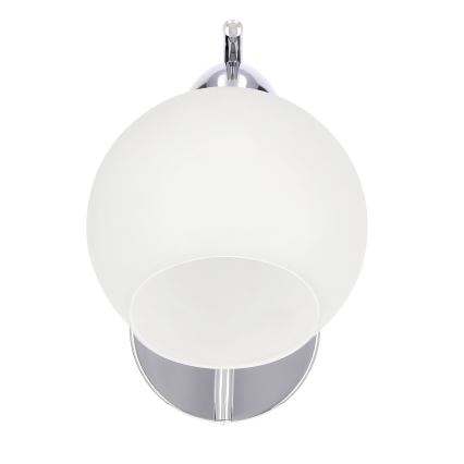 Seinävalaisin AMOS 1xE27/40W/230V kiiltävä kromi