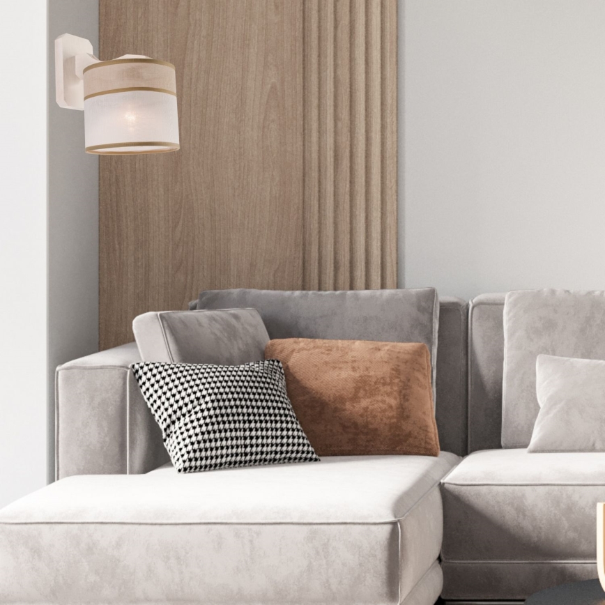 Seinävalaisin ANDREA 1xE27/60W/230V pyökki