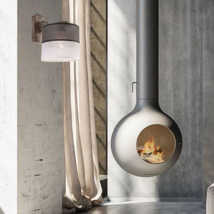 Seinävalaisin ANDREA 1xE27/60W/230V pyökki