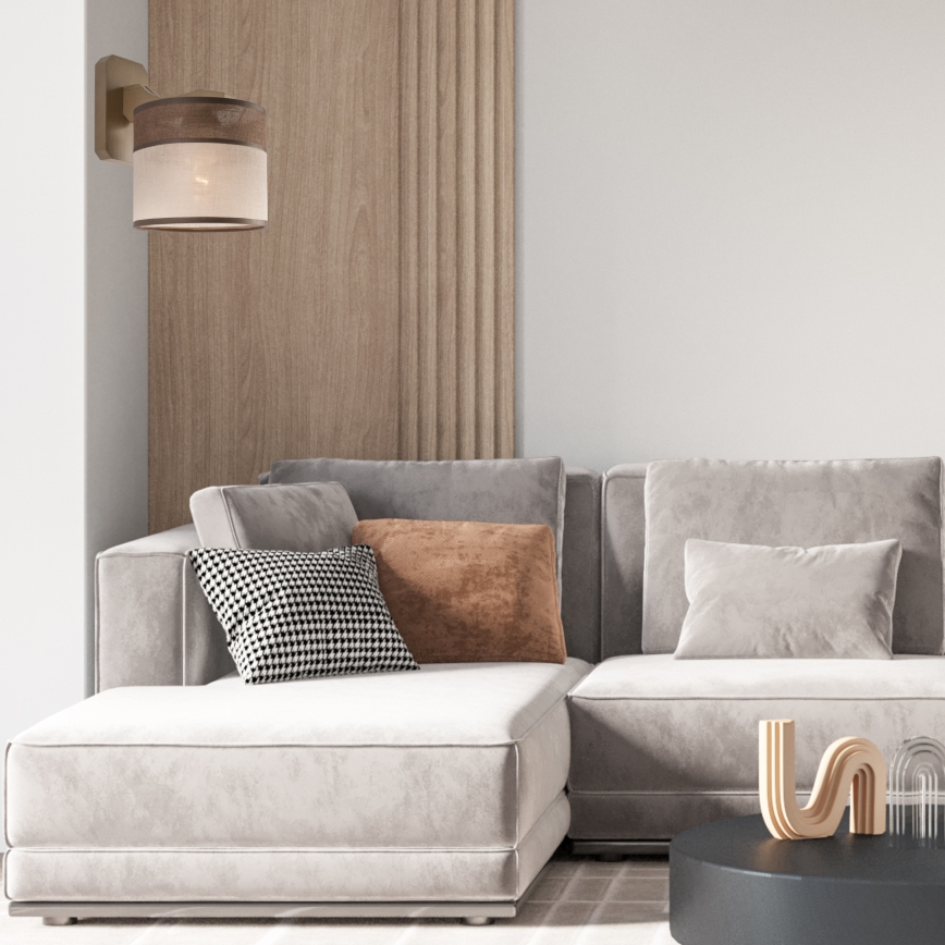 Seinävalaisin ANDREA 1xE27/60W/230V pyökki