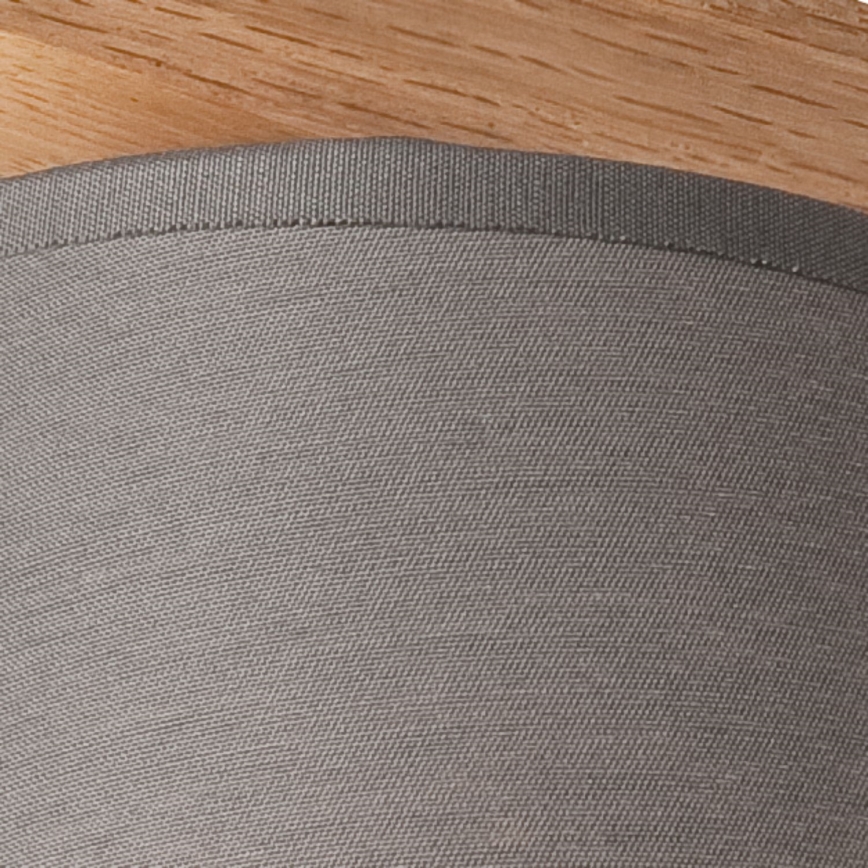 Seinävalaisin ANDREA 1xE27/60W/230V tammi/harmaa