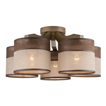 Seinävalaisin ANDREA 5xE27/60W/230V pyökki