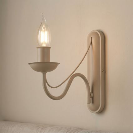 Seinävalaisin ANTON 1xE14/60W/230V beige