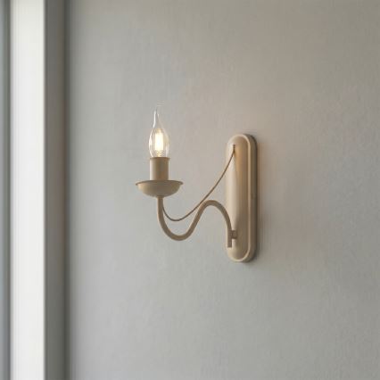 Seinävalaisin ANTON 1xE14/60W/230V beige