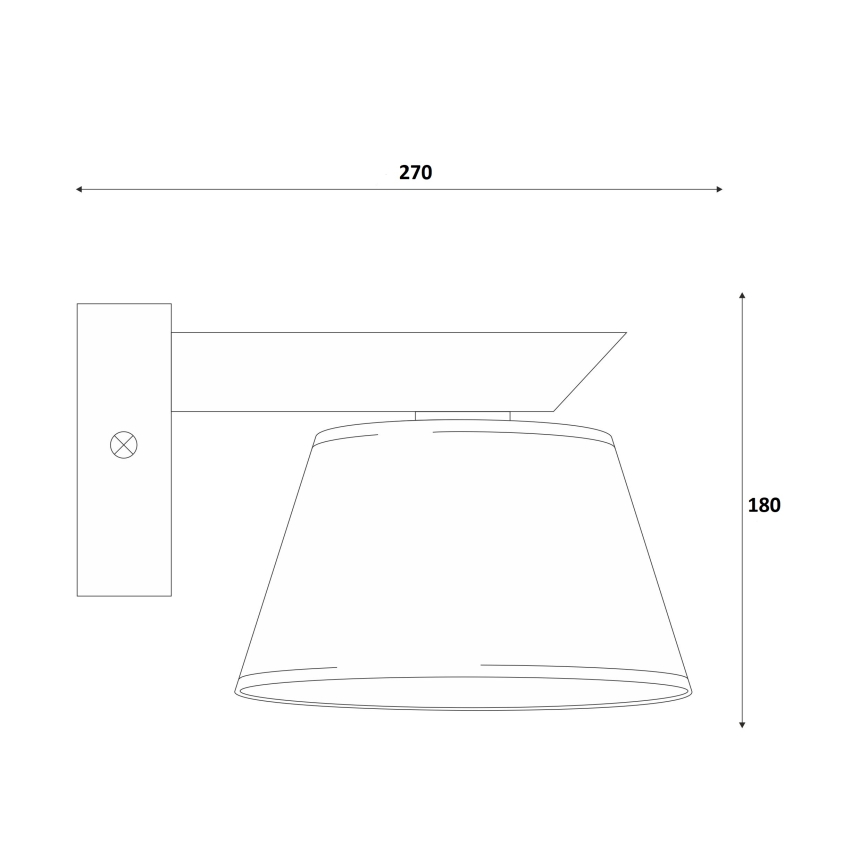 Seinävalaisin ANTONIO 1xE14/40W/230V koivu