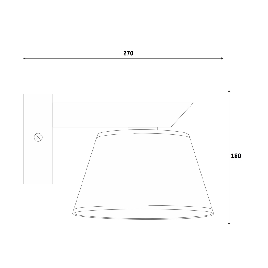 Seinävalaisin ANTONIO 1xE14/40W/230V koivu