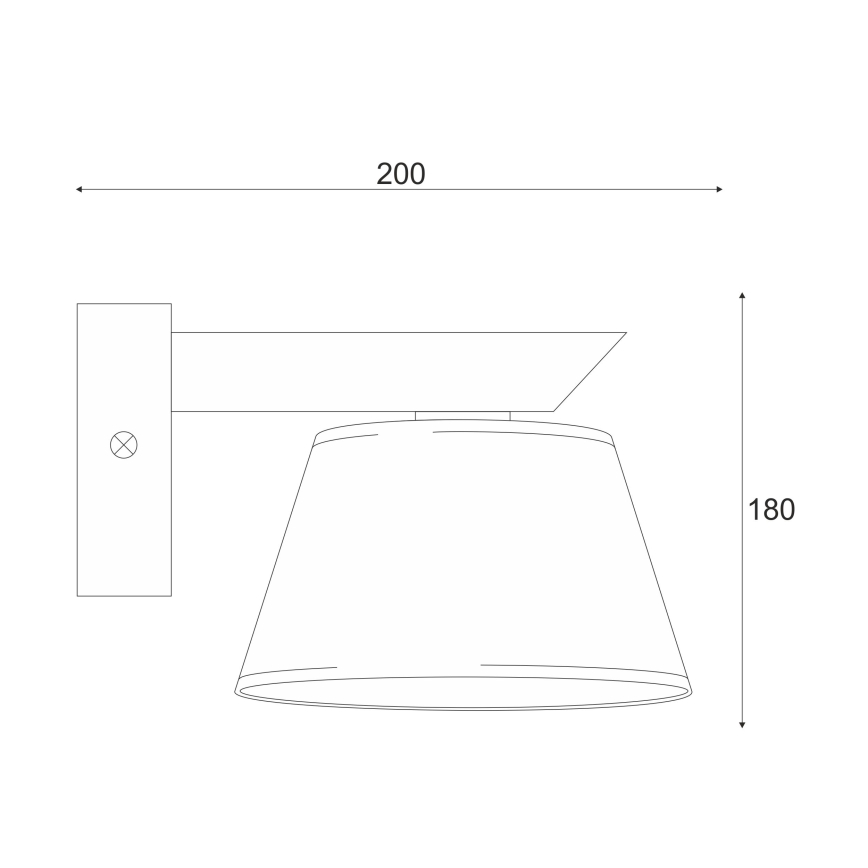 Seinävalaisin ANTONIO 1xE14/40W/230V tammi