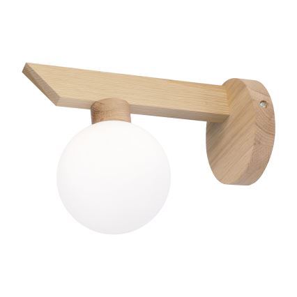 Seinävalaisin ANTONIO 1xG9/5W/230V tammi/valkoinen