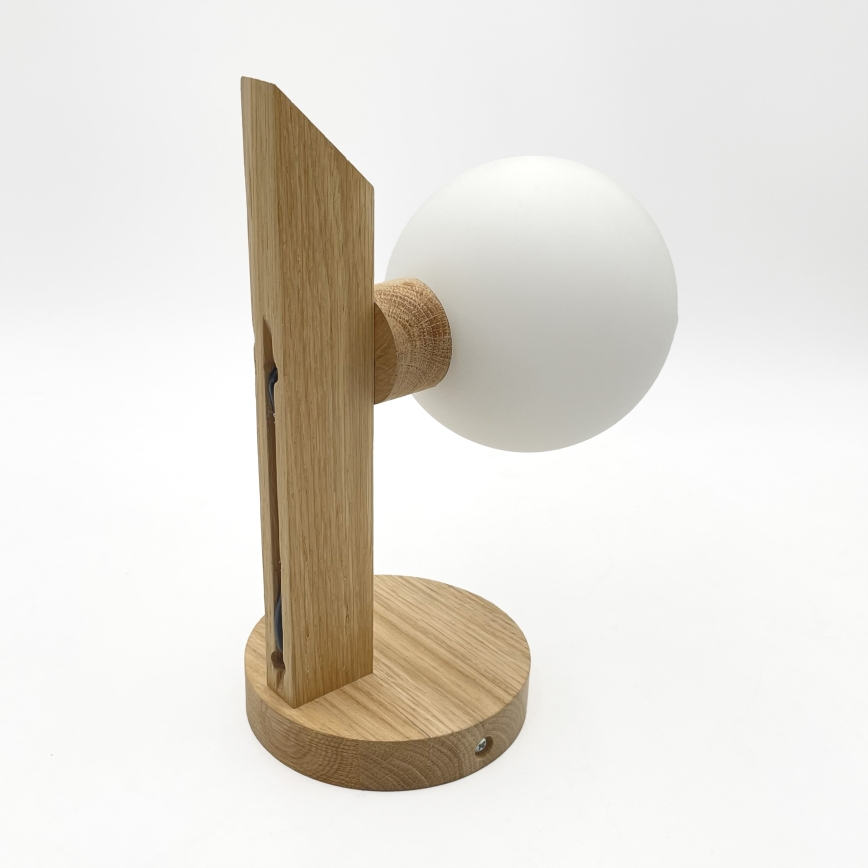 Seinävalaisin ANTONIO 1xG9/5W/230V tammi/valkoinen