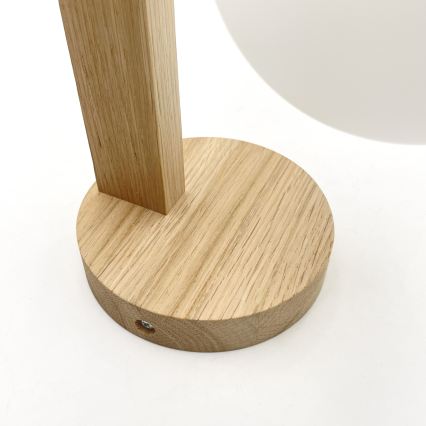 Seinävalaisin ANTONIO 1xG9/5W/230V tammi/valkoinen