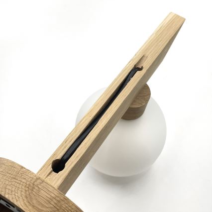 Seinävalaisin ANTONIO 1xG9/5W/230V tammi/valkoinen