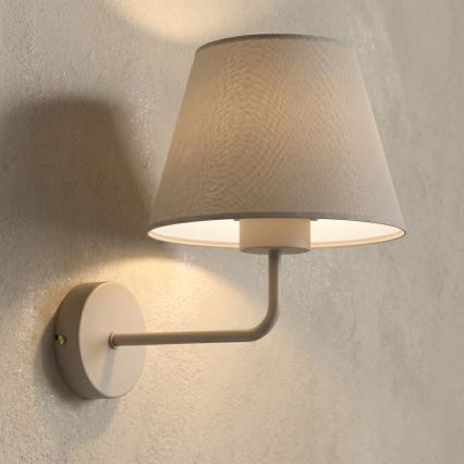 Seinävalaisin ARDEN 1xE27/15W/230V beige