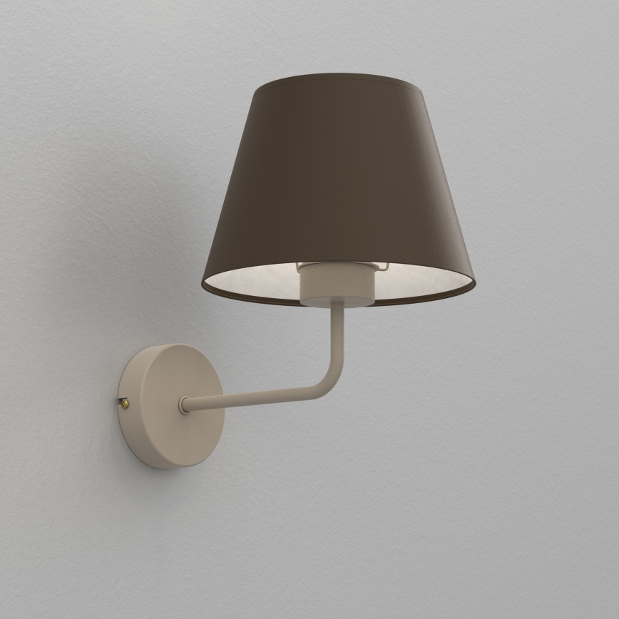 Seinävalaisin ARDEN 1xE27/15W/230V beige/ruskea