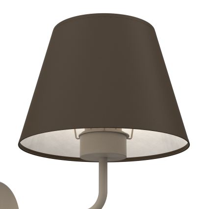Seinävalaisin ARDEN 1xE27/15W/230V beige/ruskea