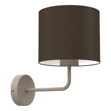 Seinävalaisin ARDEN 1xE27/15W/230V beige/ruskea