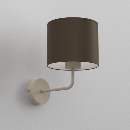 Seinävalaisin ARDEN 1xE27/15W/230V beige/ruskea