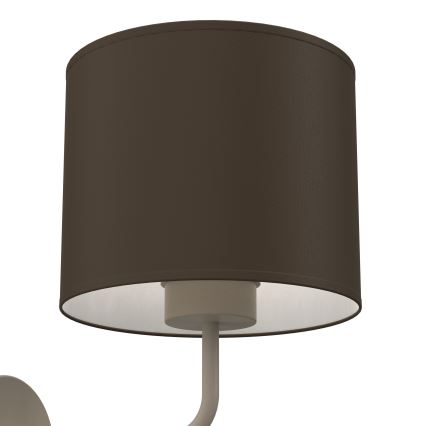 Seinävalaisin ARDEN 1xE27/15W/230V beige/ruskea