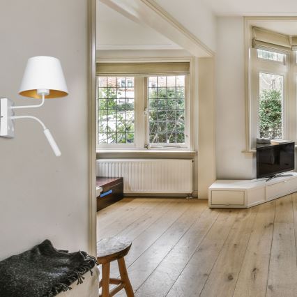 Seinävalaisin ARDEN 1xE27/60W+1xG9/8W/230V valkoinen/kulta