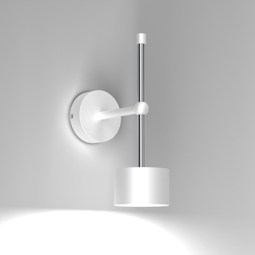 Seinävalaisin ARENA 1xGX53/11W/230V valkoinen/kiiltävä kromi