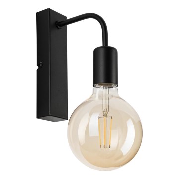 Seinävalaisin ASTRID 1xE27/60W/230V matta musta