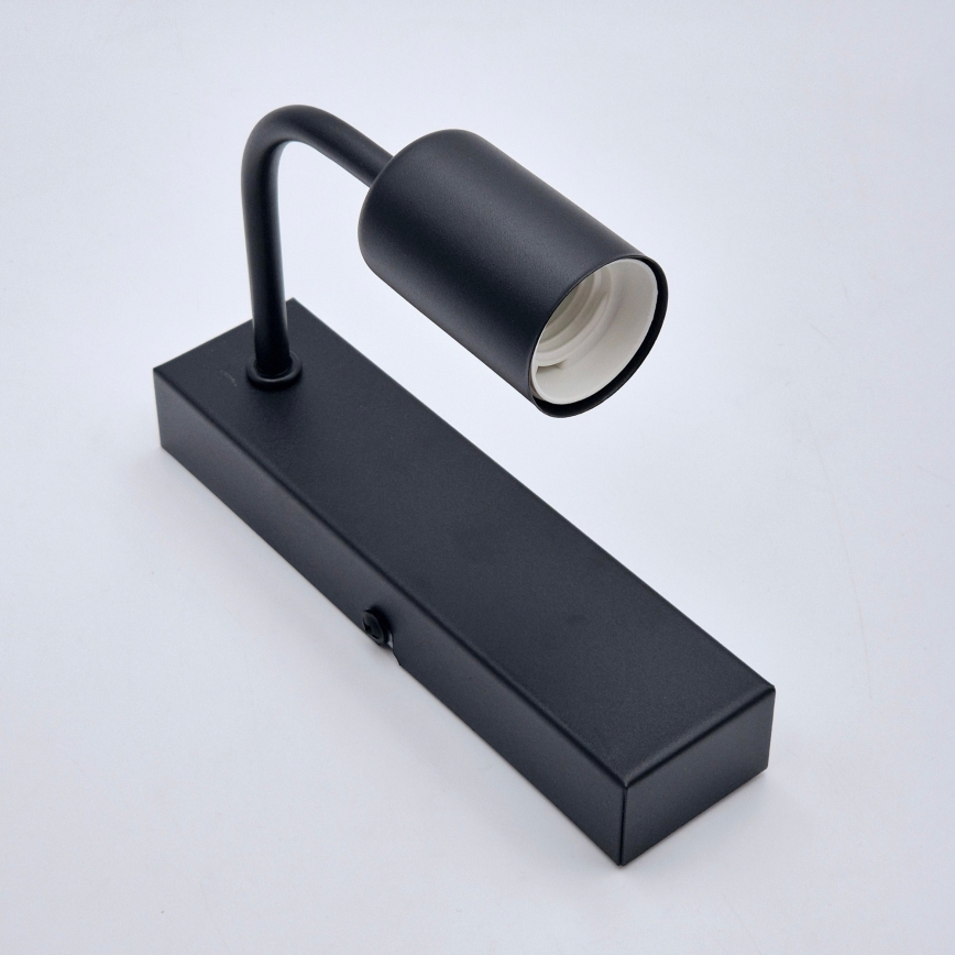 Seinävalaisin ASTRID 1xE27/60W/230V matta musta