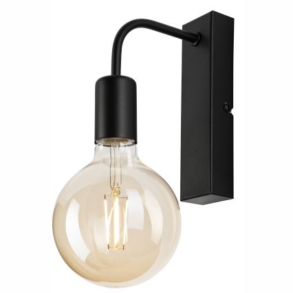 Seinävalaisin ASTRID 1xE27/60W/230V matta musta