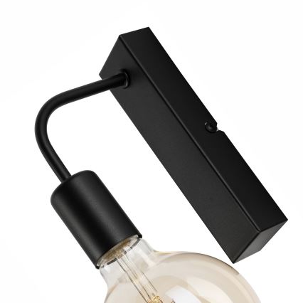 Seinävalaisin ASTRID 1xE27/60W/230V matta musta