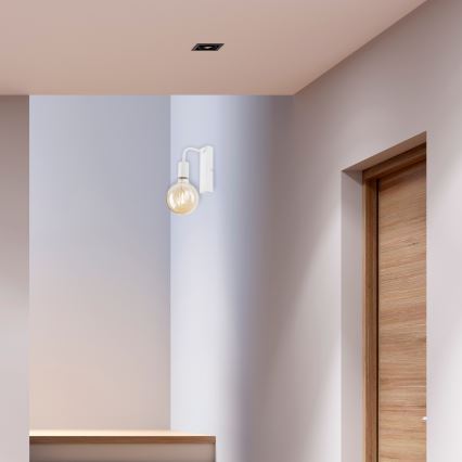 Seinävalaisin ASTRID 1xE27/60W/230V valkoinen