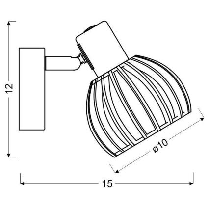 Seinävalaisin ATARRI 1xE14/25W/230V