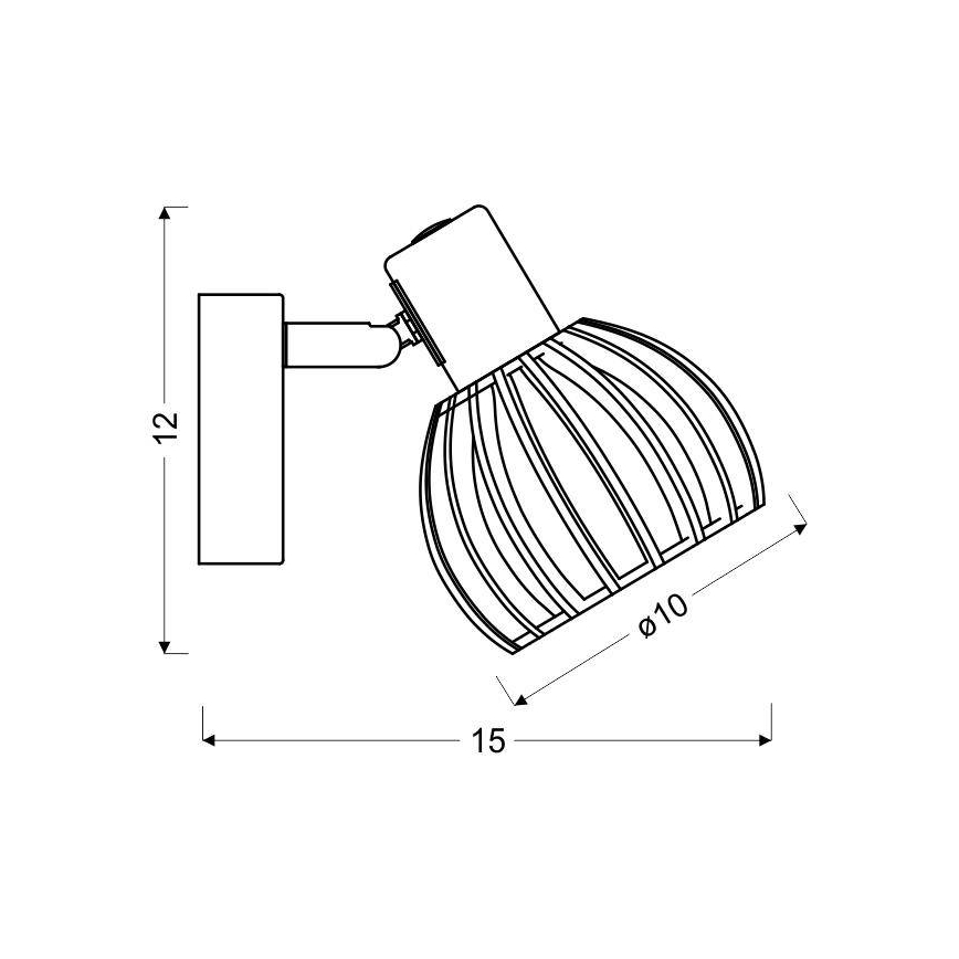 Seinävalaisin ATARRI 1xE14/25W/230V
