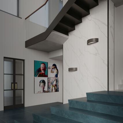 Seinävalaisin ATENA 1xE27/60W/230V musta