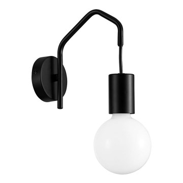 Seinävalaisin BASSO 1xE27/40W/230V musta