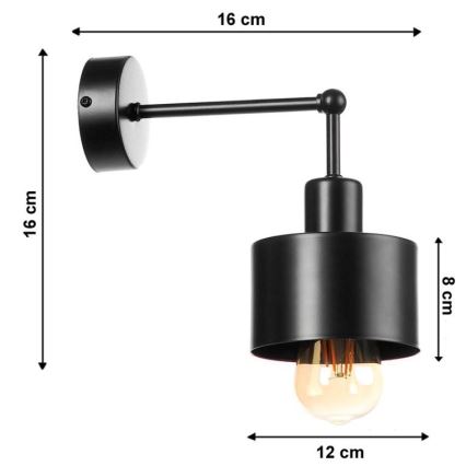 Seinävalaisin BODO 1xE27/60W/230V