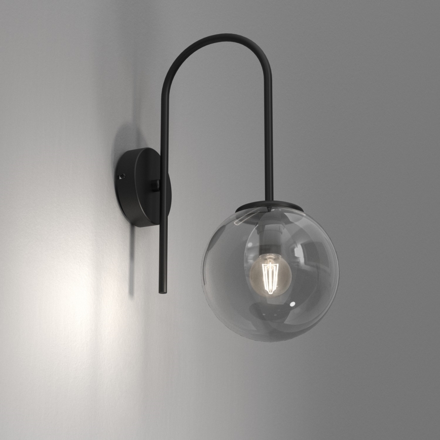 Seinävalaisin CAMBRIDGE 1xE14/60W/230V musta