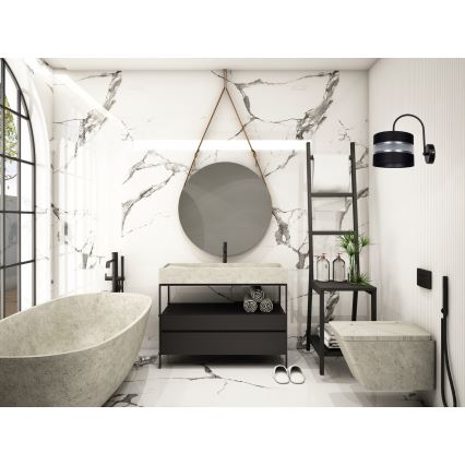 Seinävalaisin CORAL 1xE27/60W/230V musta