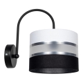 Seinävalaisin CORAL 1xE27/60W/230V musta/valkoinen